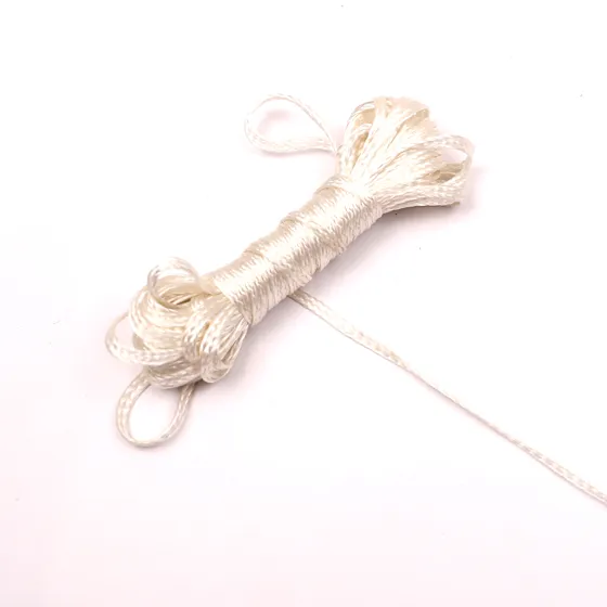 Off-White Fine Flat Braided Trim sample, design MT-A0695D57, view 5