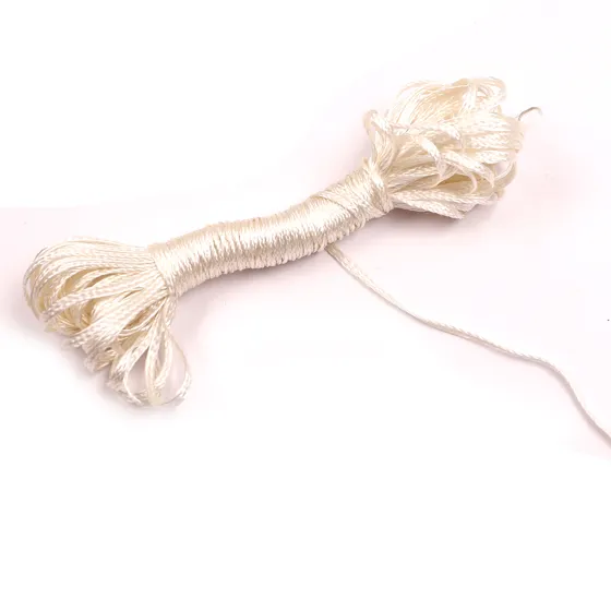 Off-White Fine Flat Braided Trim