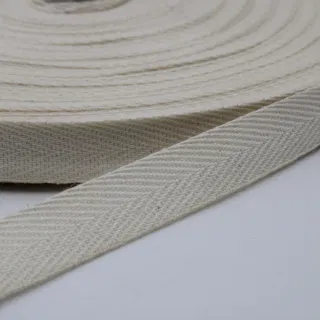 Off-White Herringbone Twill Tape in 8 Widths sample, design MT-53DE9131, view 22