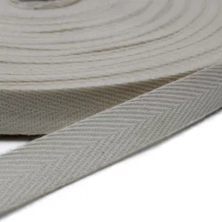 Off-White Herringbone Twill Tape in 8 Widths sample, design MT-53DE9131, view 26