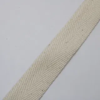 Off-White Herringbone Twill Tape in 8 Widths sample, design MT-53DE9131, view 5