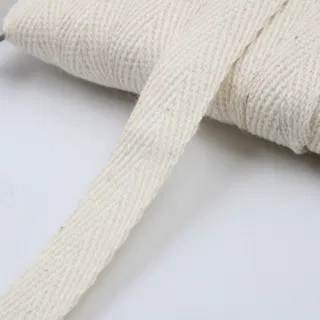 Off-White Herringbone Twill Tape in 8 Widths sample, design MT-53DE9131, view 38