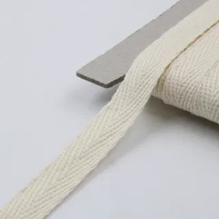 Off-White Herringbone Twill Tape in 8 Widths sample, design MT-53DE9131, view 30