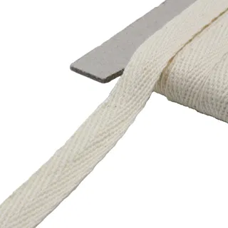 Off-White Herringbone Twill Tape in 8 Widths sample, design MT-53DE9131, view 34