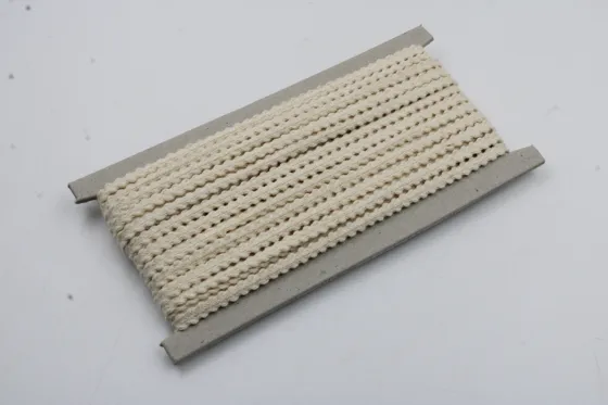 Off-White Flat Braid with Picot Edges