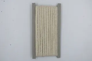 Off-White Flat Braid with Picot Edges sample, design MT-B45B2E45, view 2