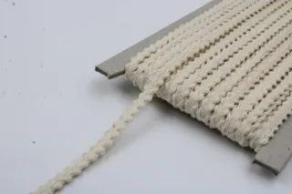 Off-White Flat Braid with Picot Edges sample, design MT-B45B2E45, view 4