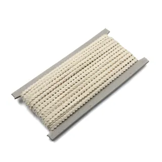 Off-White Flat Braid with Picot Edges sample, design MT-B45B2E45, view 6