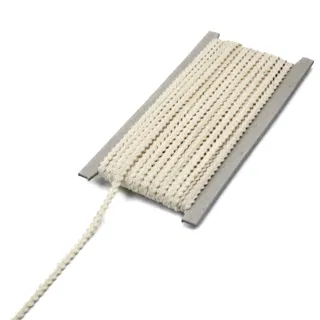 Off-White Flat Braid with Picot Edges sample, design MT-B45B2E45, view 8
