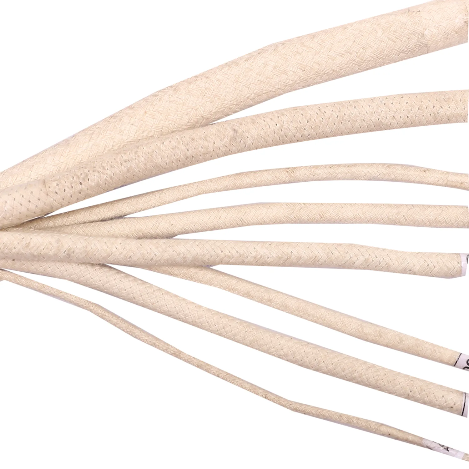 Off-White Braided Cord, Assorted Thickness Bundle product sample