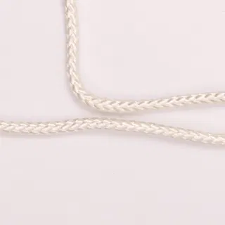 Ivory White Textured Braided Cord, Chevron Braid sample, design MT-5E8EF8CE, view 2