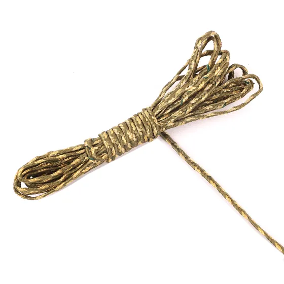 Olive Brown and Gold Choti Braid