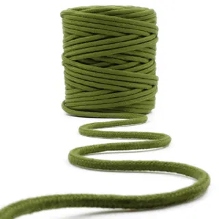 Olive Green Round Braided Cord sample, design MT-284F0C91, view 19