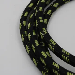 Black and Olive Green Bungee Shock Cord with Hooks sample, design MT-1C4858C6, view 3