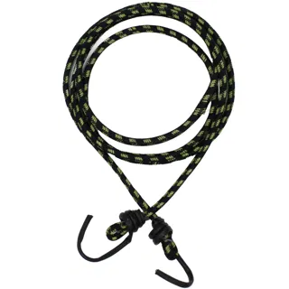 Black and Olive Green Bungee Shock Cord with Hooks sample, design MT-1C4858C6, view 4
