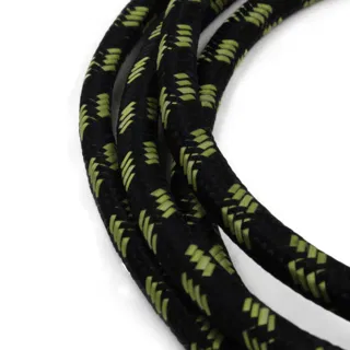 Black and Olive Green Bungee Shock Cord with Hooks sample, design MT-1C4858C6, view 6