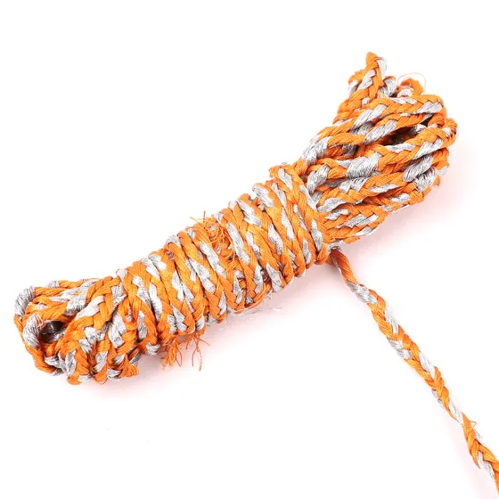 Orange and Silvery Grey-White Choti Braid