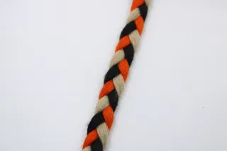 Orange, Black and Cream Chunky Choti Braid sample, design MT-5DE79C76, view 4