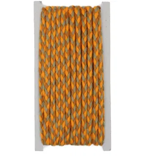 Orange, Rust and Khaki Green Flat Choti Dori Braided Trim sample, design MT-913C92D6, view 8