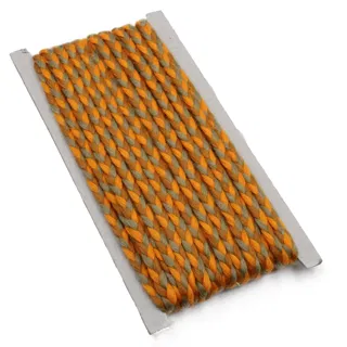 Orange, Rust and Khaki Green Flat Choti Dori Braided Trim sample, design MT-913C92D6, view 9