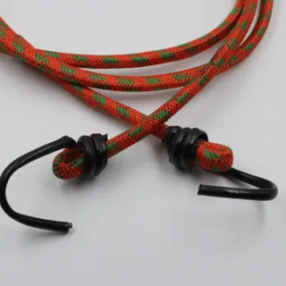 Orange and Green Bungee Shock Cord with Hooks sample, design MT-15DE8A7C, view 2