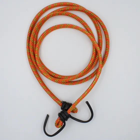 Orange, Pink and Green Bungee Shock Cord with Hooks