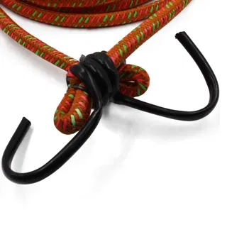 Orange, Pink and Green Bungee Shock Cord with Hooks sample, design MT-47B052EF, view 5