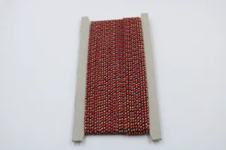 Red Multicolour Pachrangi Braided Dori sample, design MT-6DCD0403, view 2