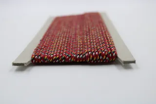 Red Multicolour Pachrangi Braided Dori sample, design MT-6DCD0403, view 3