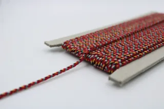 Red Multicolour Pachrangi Braided Dori sample, design MT-6DCD0403, view 4