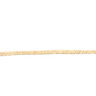 Pale Gold Metallic-Look Fine Choti Braid sample, design MT-D6ED22EE, view 3