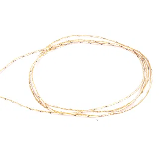 Pale Gold Braided Cord, Very Fine Metallic sample, design MT-15CBC515, view 2