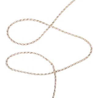 Pale Gold and Cream Metallic Braided Cord, Centre-Bound Hank sample, design MT-59CEBFD9, view 2