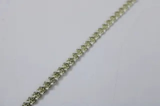 Pale Gold and Off-White Open Khajuri Braid sample, design MT-24CA9144, view 4