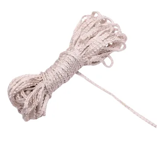 Pale Pink Braided Trim, Narrow Flat sample, design MT-A8A668AD, view 2