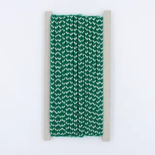 Green and Silver Metallic Flat Choti Dori Braided Trim sample, design MT-22CF3E9E, view 3