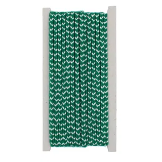 Green and Silver Metallic Flat Choti Dori Braided Trim sample, design MT-22CF3E9E, view 7