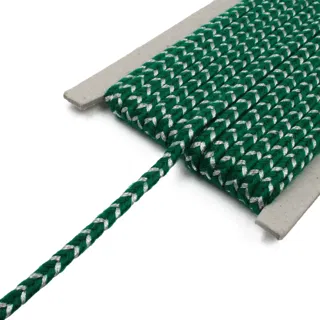 Green and Silver Metallic Flat Choti Dori Braided Trim sample, design MT-22CF3E9E, view 8