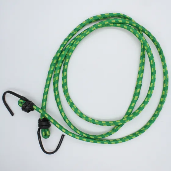 Parrot Green and Yellow Bungee Shock Cord with Hooks