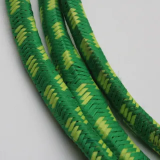 Parrot Green and Yellow Bungee Shock Cord with Hooks sample, design MT-A3AA817F, view 3