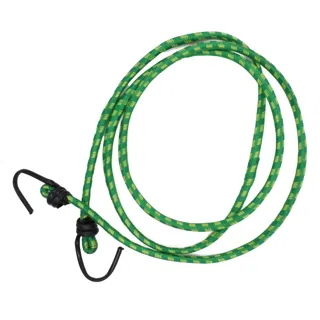 Parrot Green and Yellow Bungee Shock Cord with Hooks sample, design MT-A3AA817F, view 5