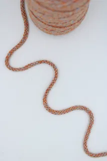 Peach and Grey Melange Covered Cord sample, design MT-87A3FD63, view 8