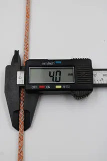 Peach and Grey Melange Covered Cord sample, design MT-87A3FD63, view 9