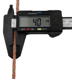 Peach and Grey Melange Covered Cord sample, design MT-87A3FD63, view 10