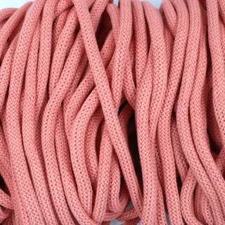 Coral Peach Chunky Knitted Covered Cord sample, design MT-D0F189AF, view 12