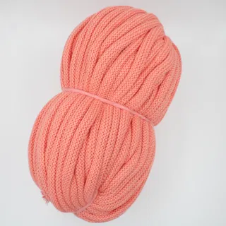Coral Peach Chunky Knitted Covered Cord sample, design MT-D0F189AF, view 6