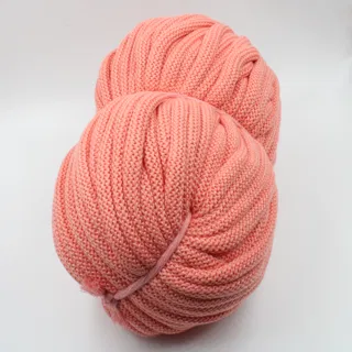 Coral Peach Chunky Knitted Covered Cord sample, design MT-D0F189AF, view 7