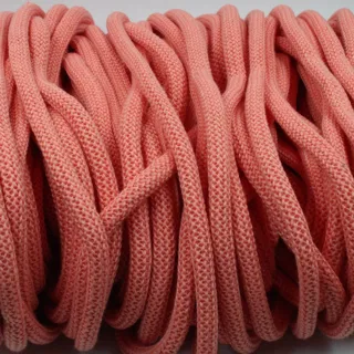Coral Peach Chunky Knitted Covered Cord sample, design MT-D0F189AF, view 9