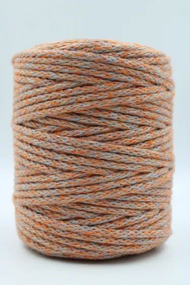 Peach-Orange Covered Cord with Grey Flecks sample, design MT-D5577050, view 8
