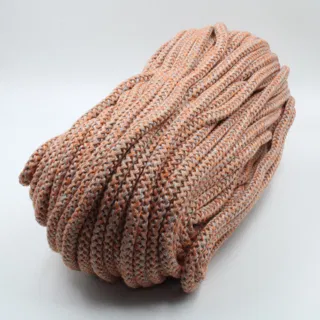 Peach-Orange Covered Cord with Grey Flecks sample, design MT-D5577050, view 2